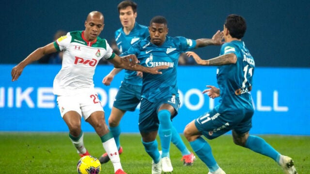 Joao Mario con el Lokomotiv de Moscú.