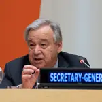 El secretario general de la ONU, António Guterres, ha llamado a la comunidad internacional a hacer todo lo posible para frenar al Covid-19UN PHOTO/ESKINDER DEBEBE (Foto de ARCHIVO)28/01/2020