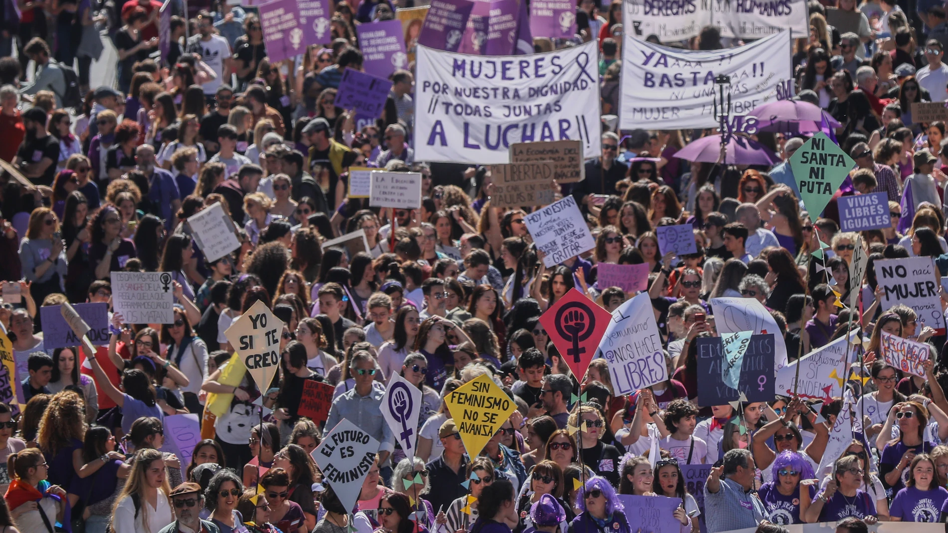 8-M.Manifestación por el Día Internacional de la Mujer en Sevilla