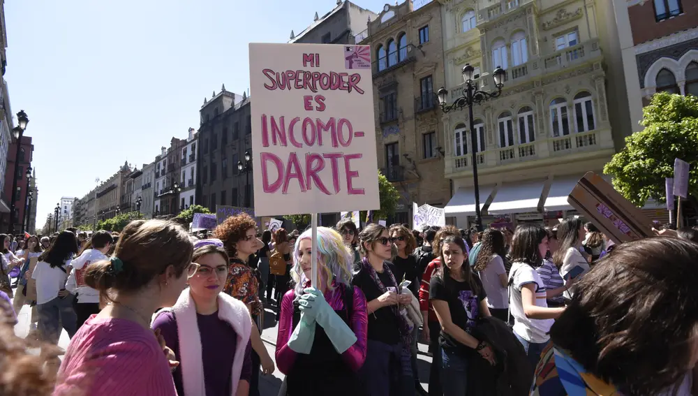 Manifestación del 8M en Sevilla del pasado año