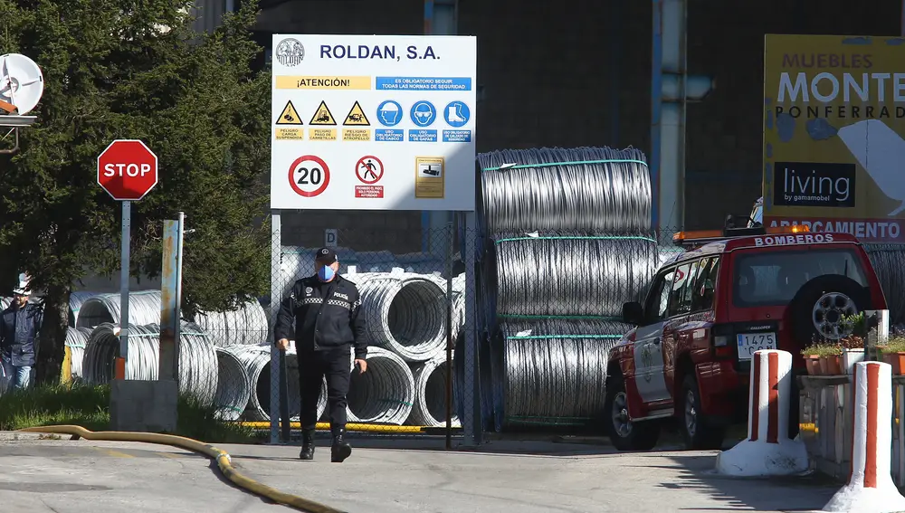 Accidente químico en la acerera Roldán de Ponferrada