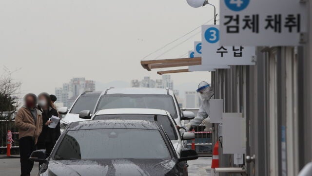 Examen coronavirus en Corea del Sur