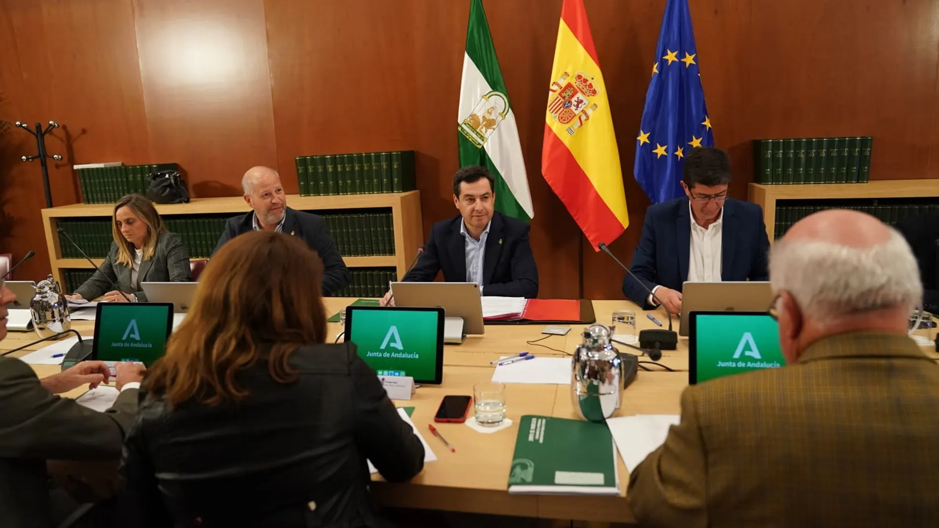 Moreno, durante el comité crisis