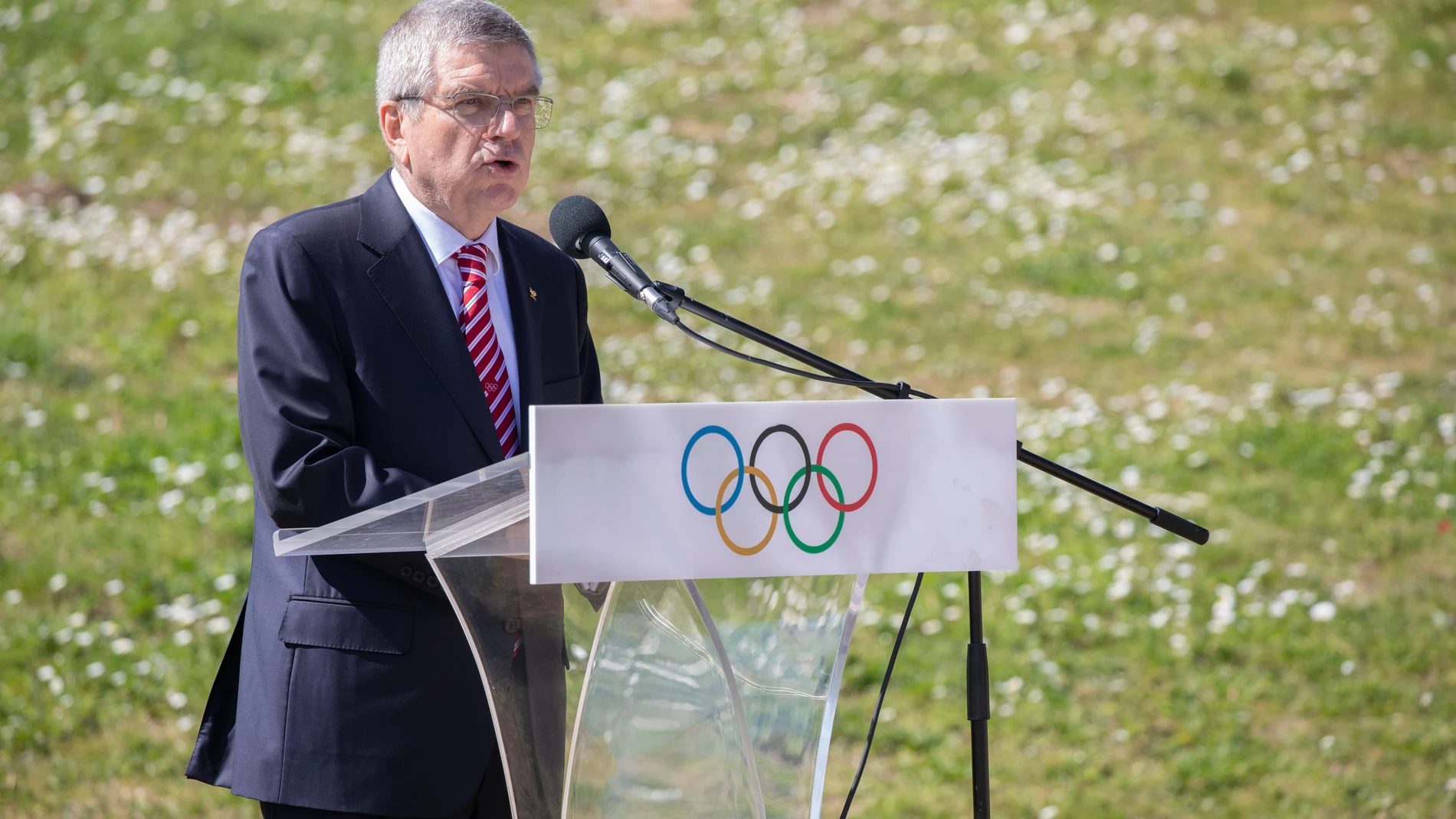 Olympic flame lighting ceremony in Athens