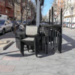 Terrazas clausuras en el centro de Madrid un día después del anuncio del Estado de Alarma realizado por el presidente del Gobierno, Pedro Sánchez, debido a la crisis del coronavirus, en Madrid (España), a 14 de marzo de 2020.14 MARZO 2020;CORONAVIRUS;VIRUS;MADRIDJesús Hellín / Europa Press14/03/2020