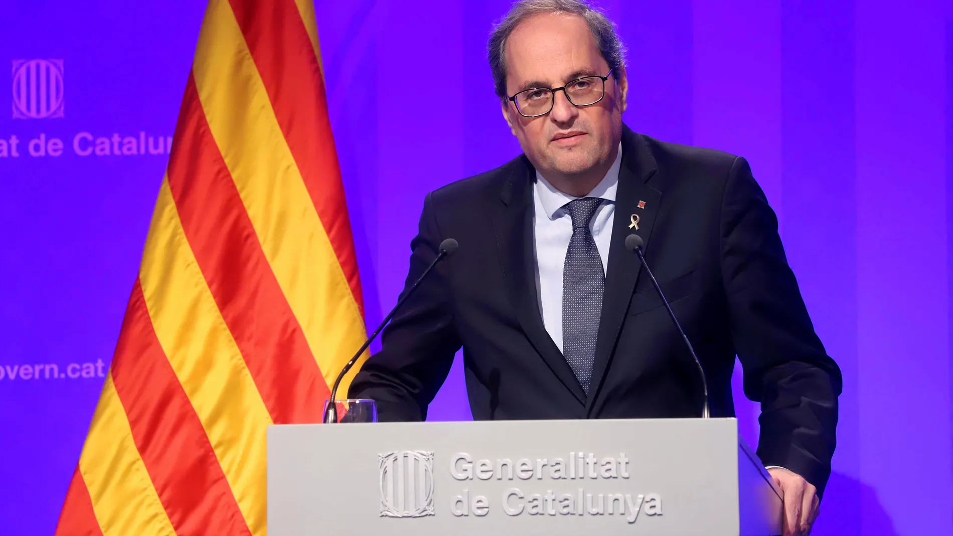 Torra pide a los catalanes autoconfinarse: "La Constitución no es un fármaco"