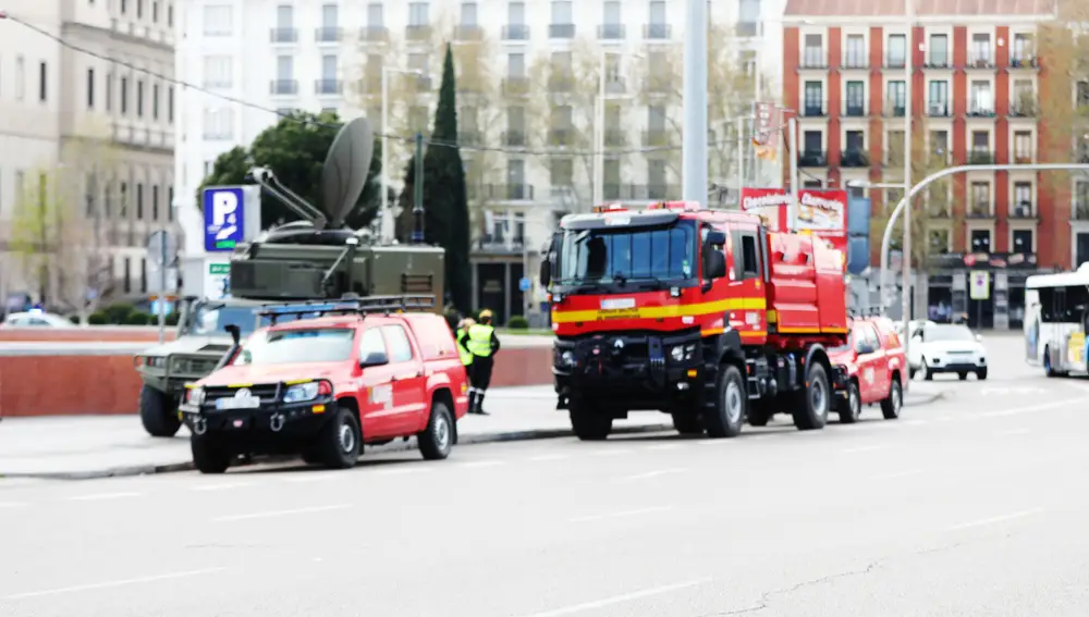 Militares de la UME se deslplegan en Madrid el 15 de marzo de 2020.15 MARZO 2020Jesús Hellín / Europa Press15/03/2020