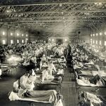 Un hospital repleto de enfermos aquejados de la gripe de 1918, una pandemia que provocó la muerta de unos 50 millones de personas