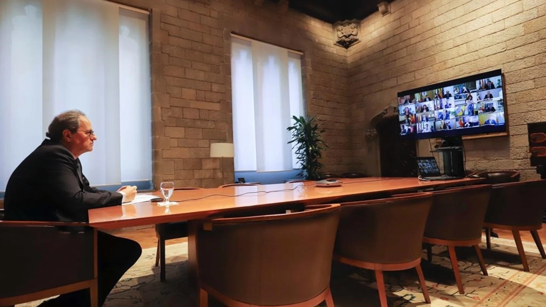 Coronavirus.- Torra encabeza el Consell Executiu extraordinario por videoconferencia