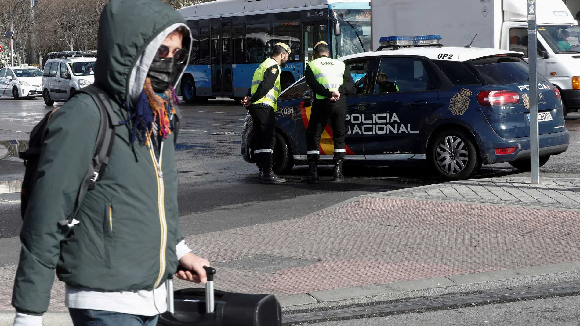 Madrid amanece vacío en el primer día laborable tras declararse el estado de alarma