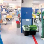 Unidad de Cuidados Intensivos de un hospital de Madrid