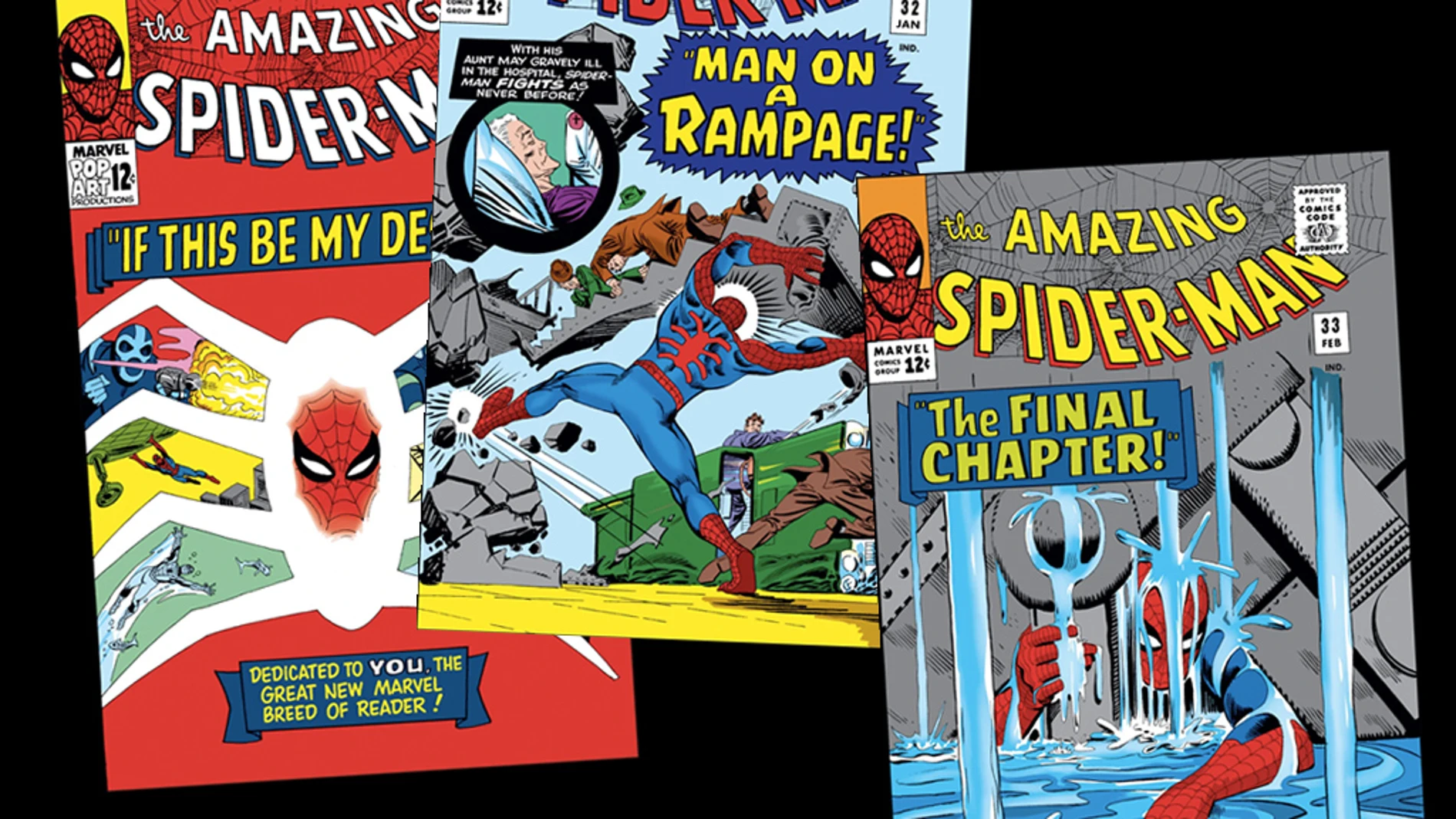 Portada americana de los números 31, 32 y 33 de ‘The Amazing Spider-Man’ (Marvel Comics).