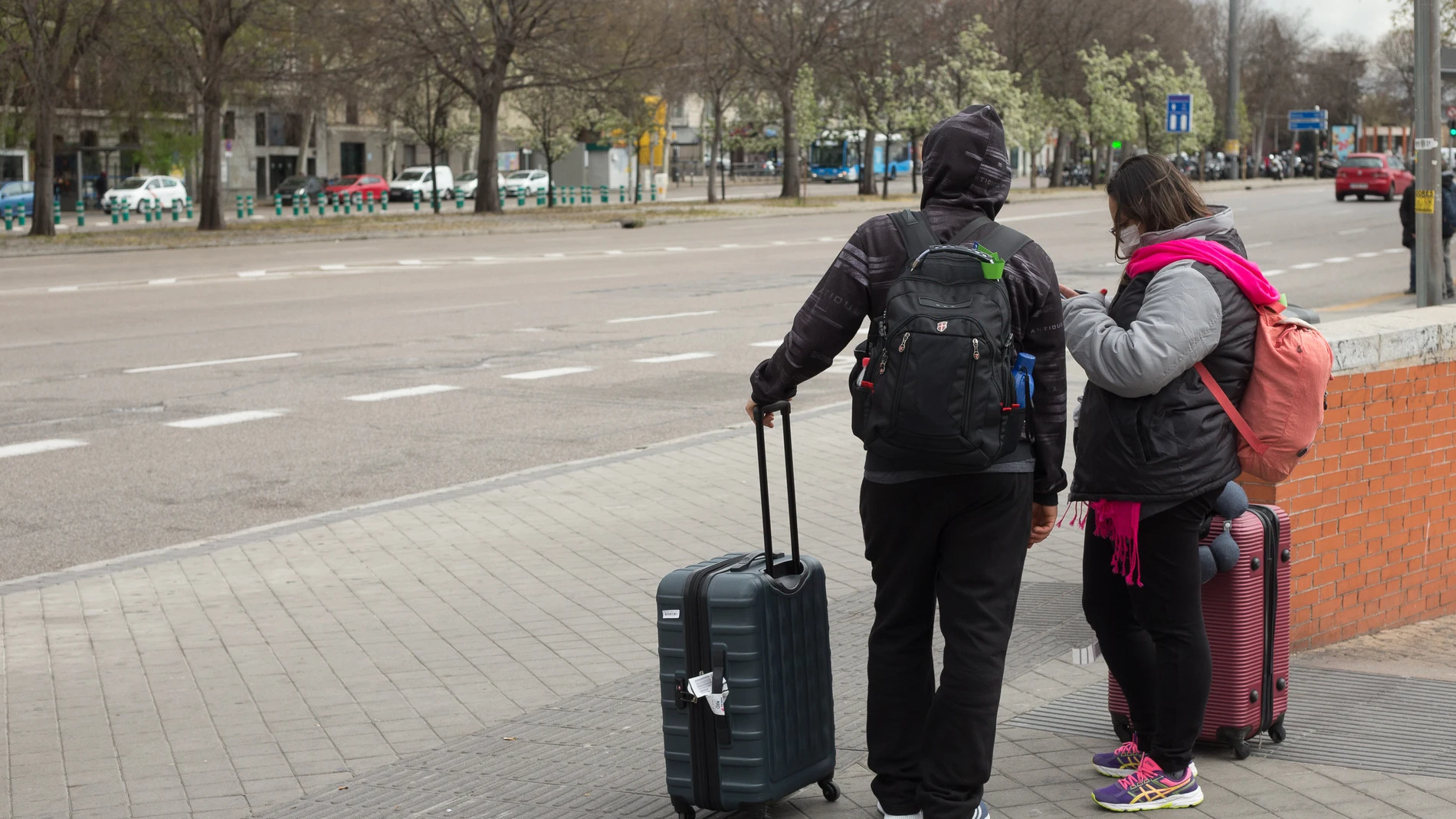 Poca afluencia de turistas en Atocha (Madrid)