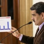 El presidente de Venezuela, Nicolás Maduro, durante su reunión con su Gabinete para analizar la incidencia de la pandemia en el país