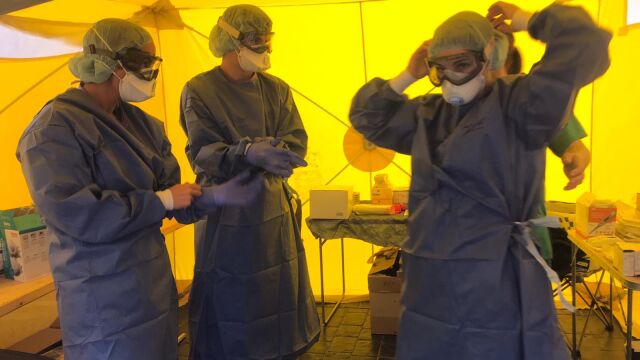 Un equipo de enfermería lideró la operativa de control en el hotel de Tenerife en cuarentena por el coronavirus