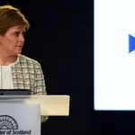 La primera ministra escocesa, Nicola Sturgeon, en Edimburgo