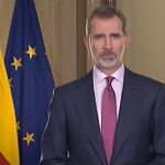 Felipe VI, durante su intervención