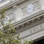 Fachada de la Bolsa de Madrid