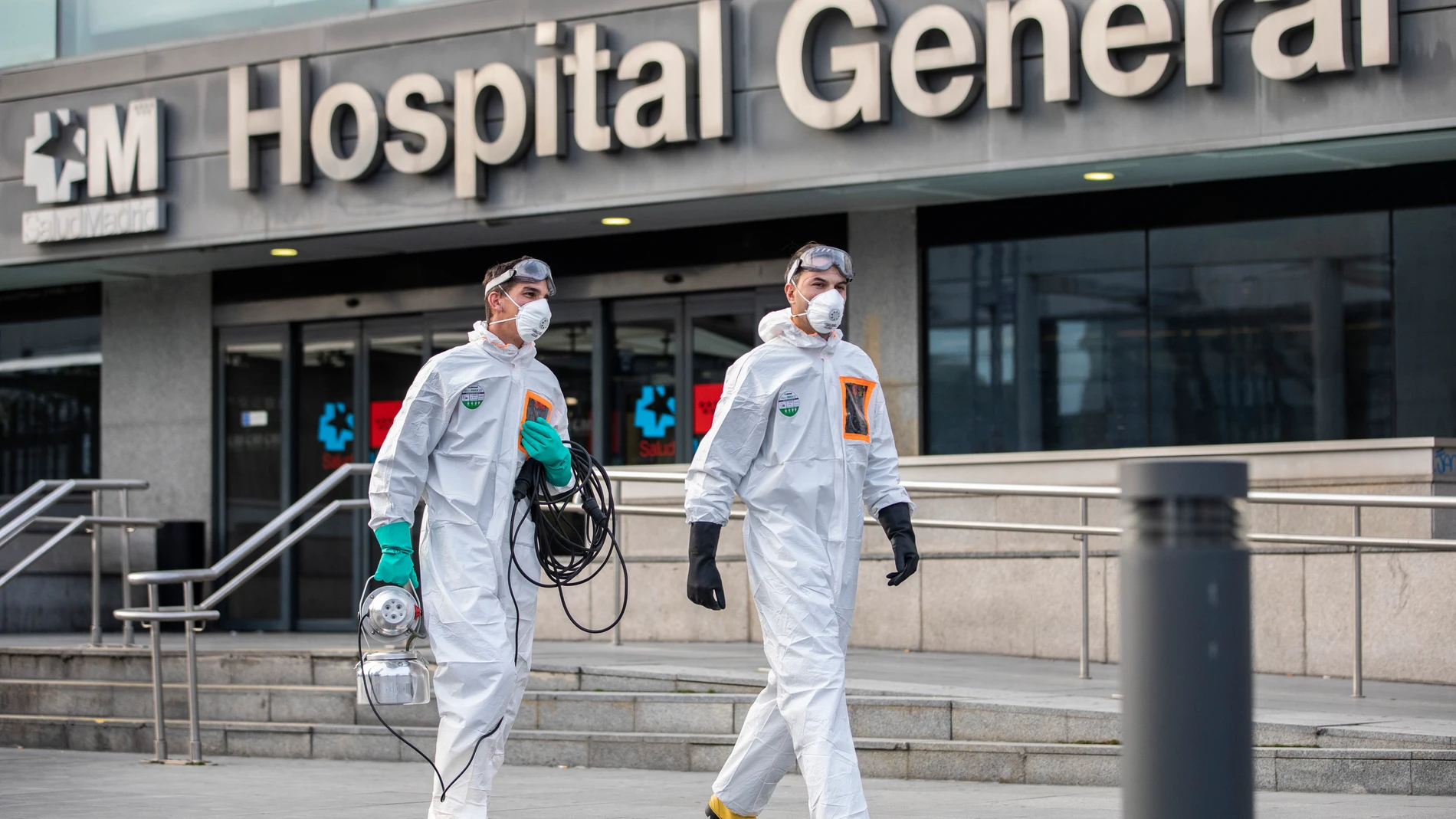 Crisis del coronavirus en el hospital La Paz de Madrid.