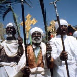 Cristianos etíopes durante la oración. Etiopía afirma ser el primer estado cristiano de la Historia, desde el siglo IV.