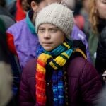 Greta Thunberg en el ''Europe Climate Strike''en Bruselas