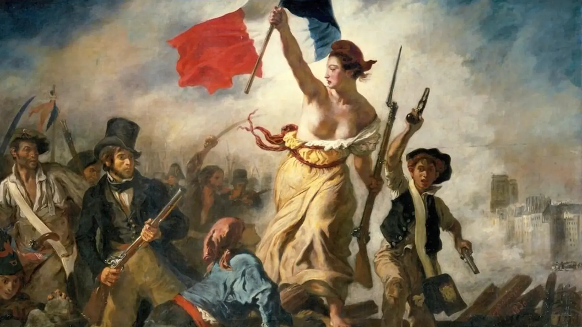 "La libertad guiando al pueblo" de Eugéne Delacroix
