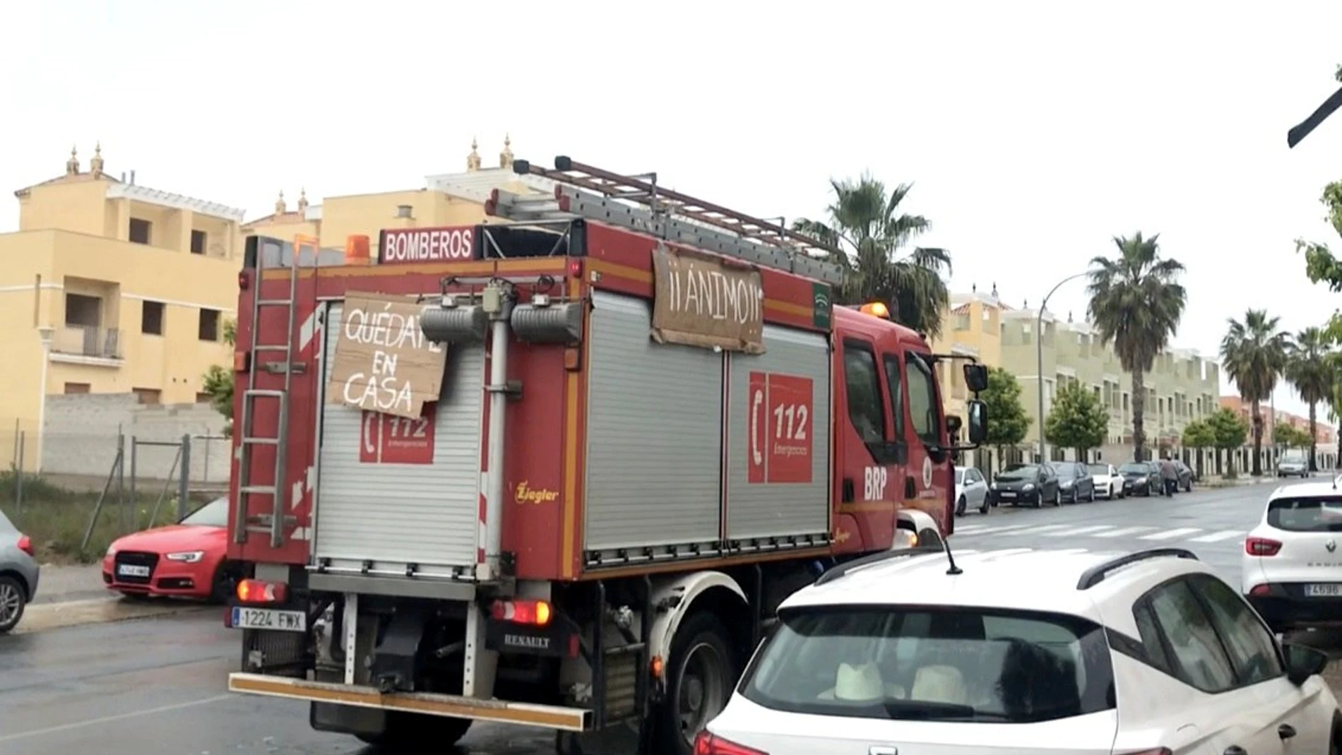 Un camión de bomberos de Sevilla