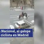 Policía Nacional, al galope tras un ciclista en Madrid