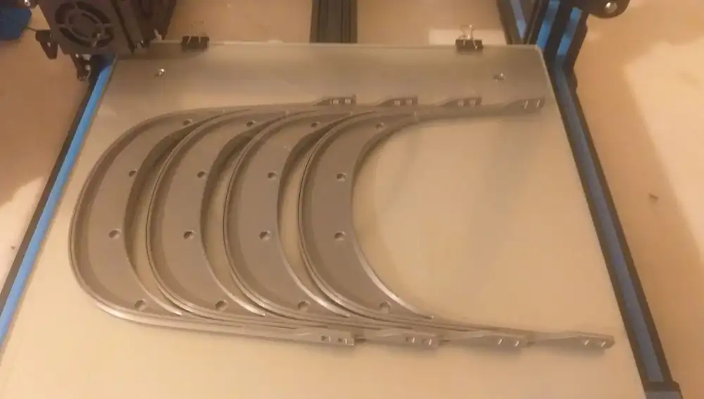 Piezas utilizadas para la elaboración de las máscaras