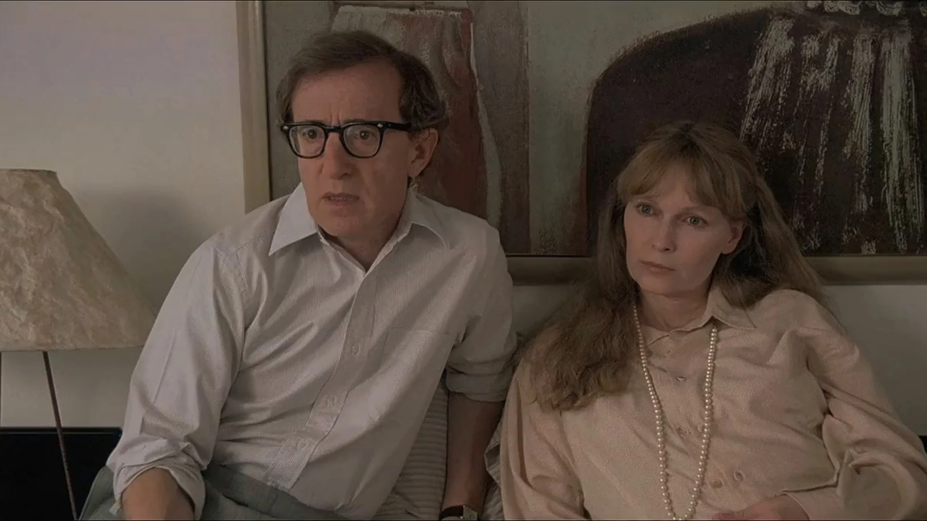Woody Allen y Mia Farrow en "Historias de Nueva York"