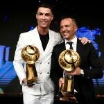 Cristiano Ronaldo y su representante, Jorge Mendes