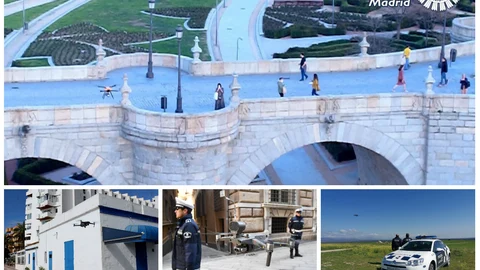 Drones de Policía Municipal de Madrid y resto de España y otros países