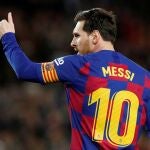 Messi, durante el último partido que jugó contra el Barcelona