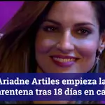 Ariadne Artiles empieza la cuarentena tras 18 días en cama