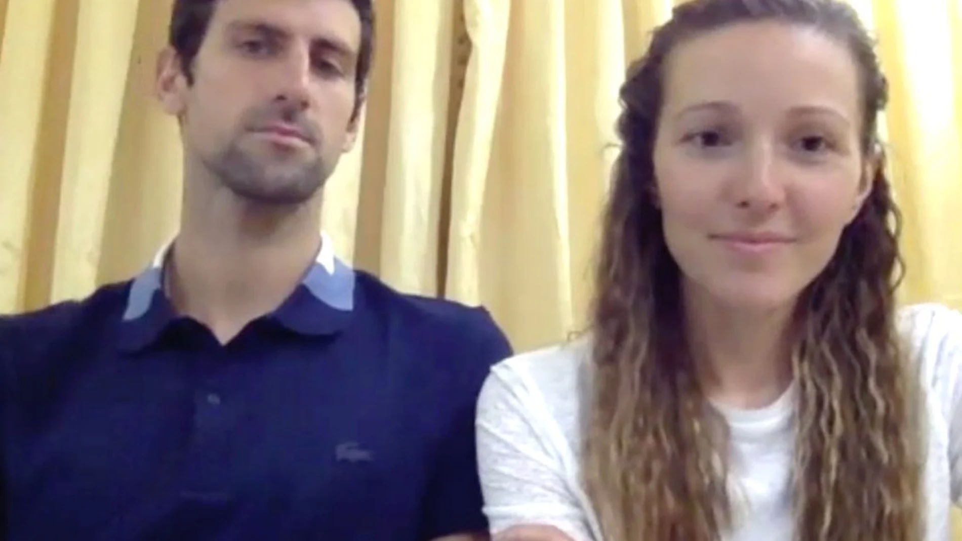 Djokovic y su esposa Jelena anuncian su donación / Instagram