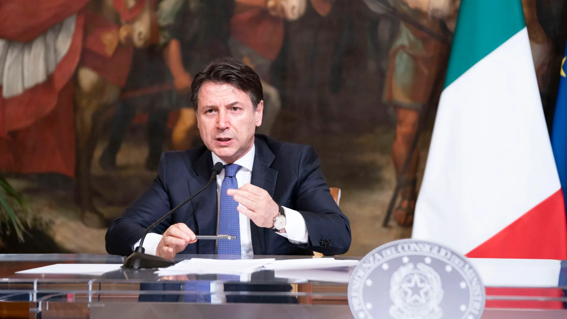 Coronavirus in Italy, Prime Minister Giuseppe Conte press conference