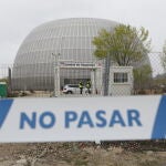 Imagen del edificio de la Ciudad de la Justicia, que se acondicionó para ejercer como morgue provisional en la capital