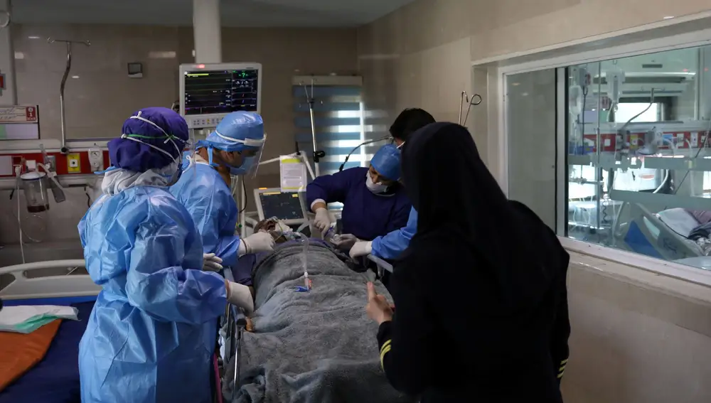Un hospital en Teherán, Irán