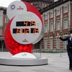 Un reloj marca la cuenta atrás para los Juegos Olímpicos