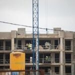 Imagen de archivo de la construcción de un edificio