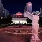 La fuente del Palacio de César en Las Vegas