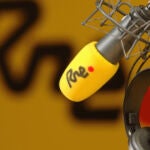 Micrófono de la emisora pública Radio Nacional