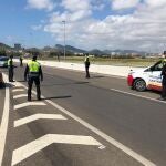 Controles de la Policía Local en la vía rápida de La Manga