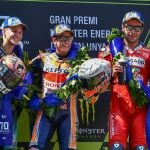 El podio del GP de Cataluña de 2019