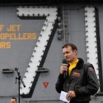 El ex capitán del portaaviones "USS Theodore Roosevelt" Brett Crozier/EP