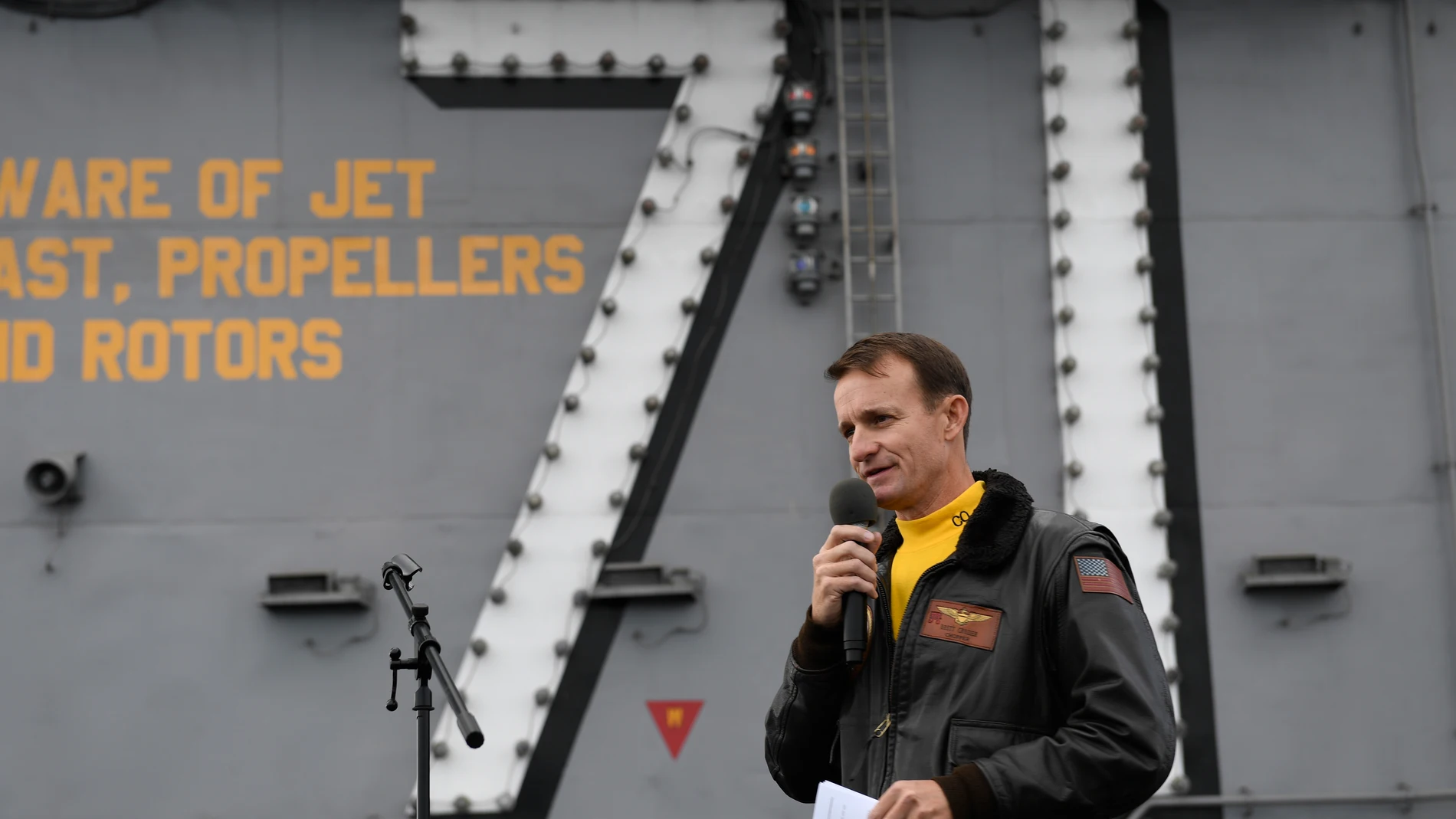 El ex capitán del portaaviones "USS Theodore Roosevelt" Brett Crozier/EP