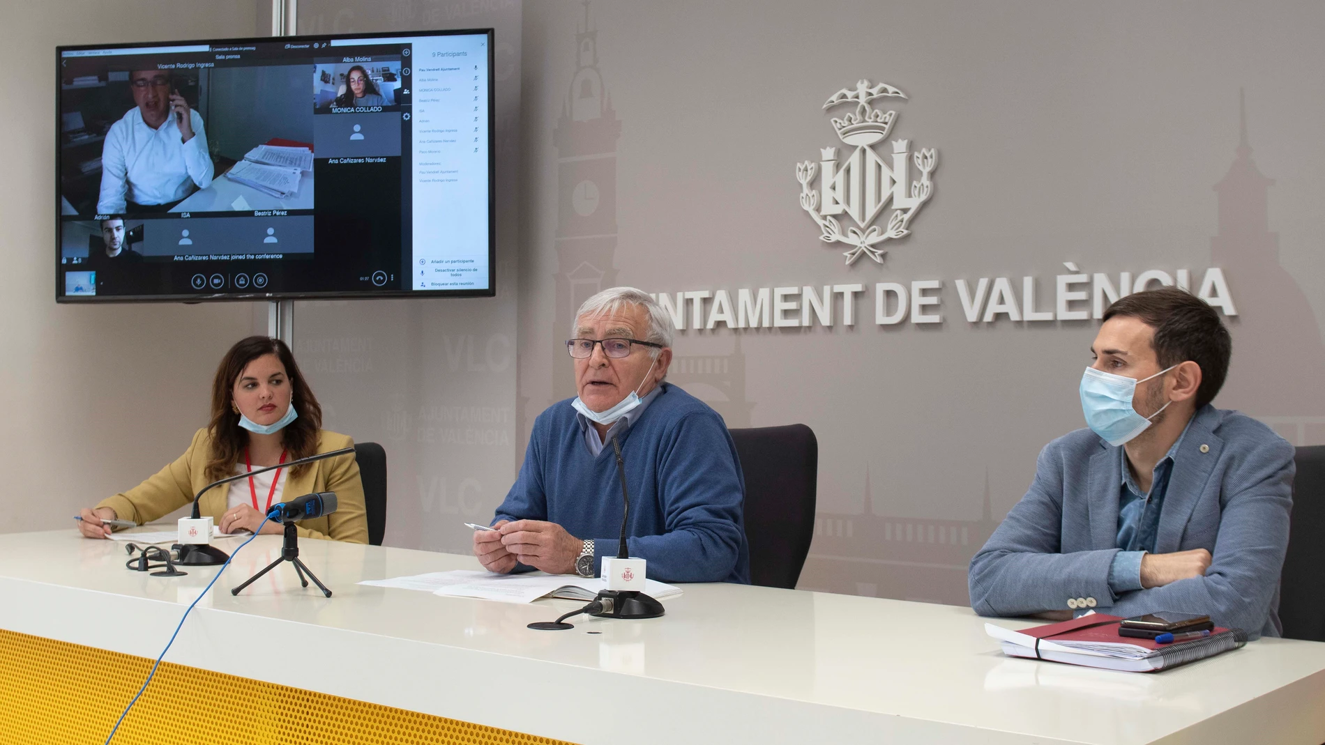 Valencia.- El Ayuntamiento celebrará cada semana junta de portavoces para informar de la medidas ante el Covid-19