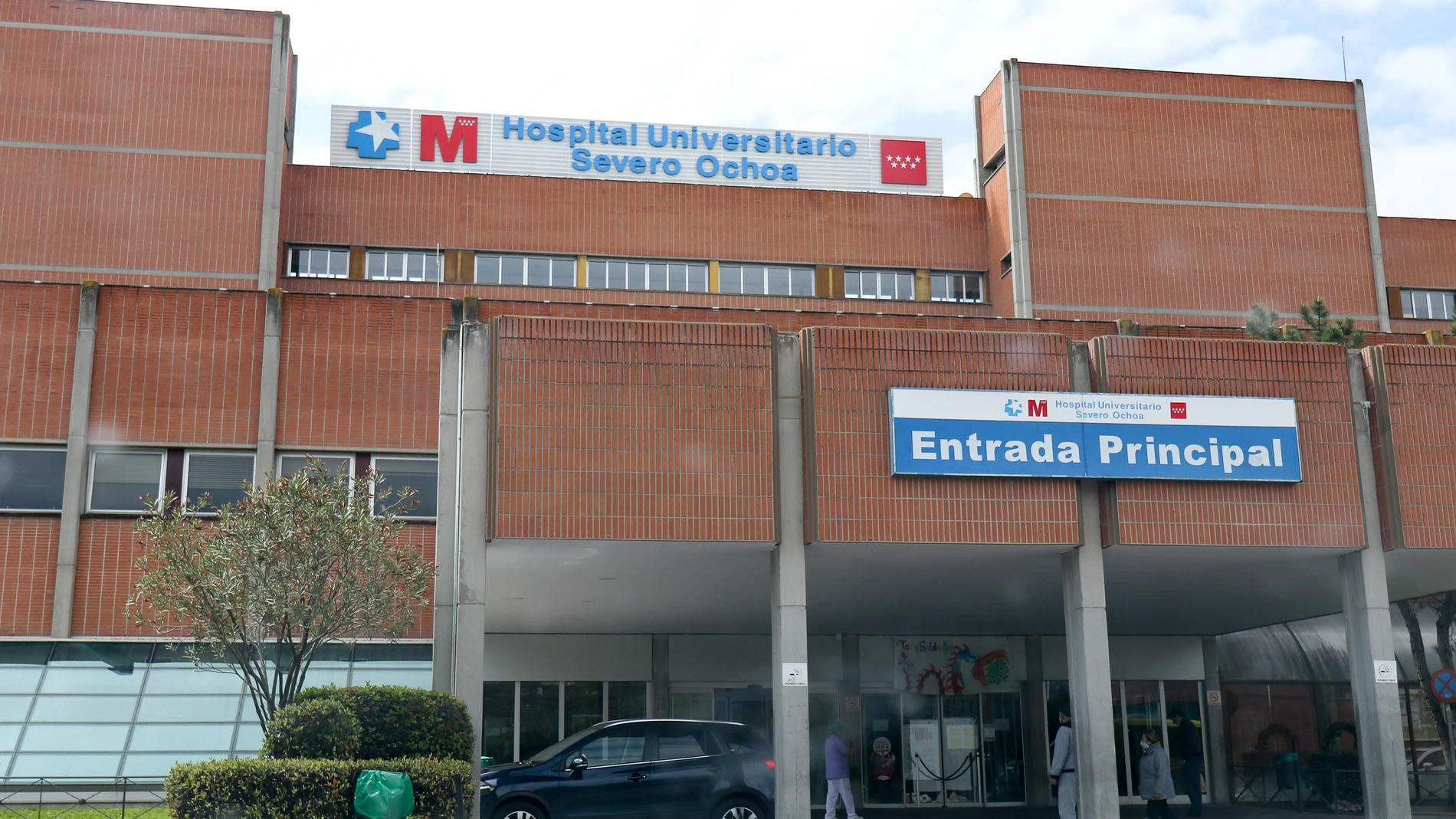 Funcionamiento del hospital de campaña junto al del Severo Ochoa de Leganés una semana después de su apertura