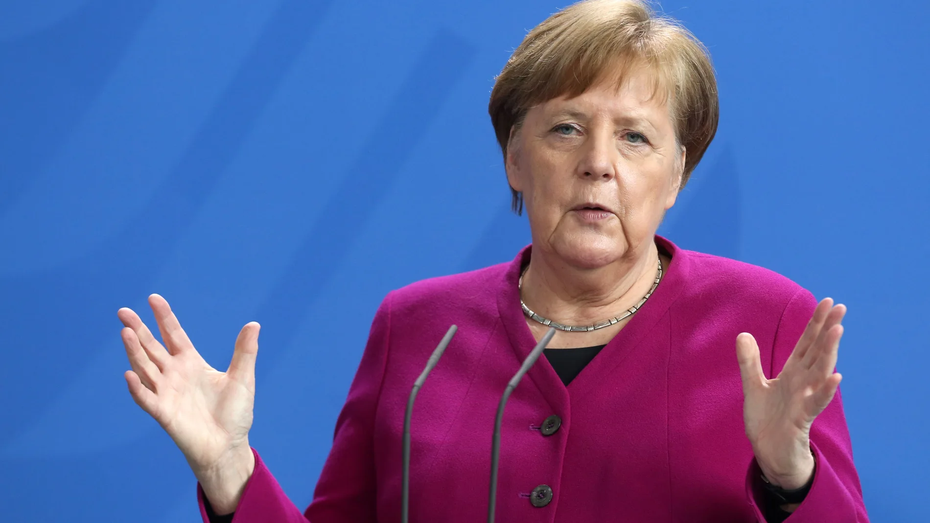 Merkel Speaks On Latest Policy Developments For Countering The Coronavirus Impact