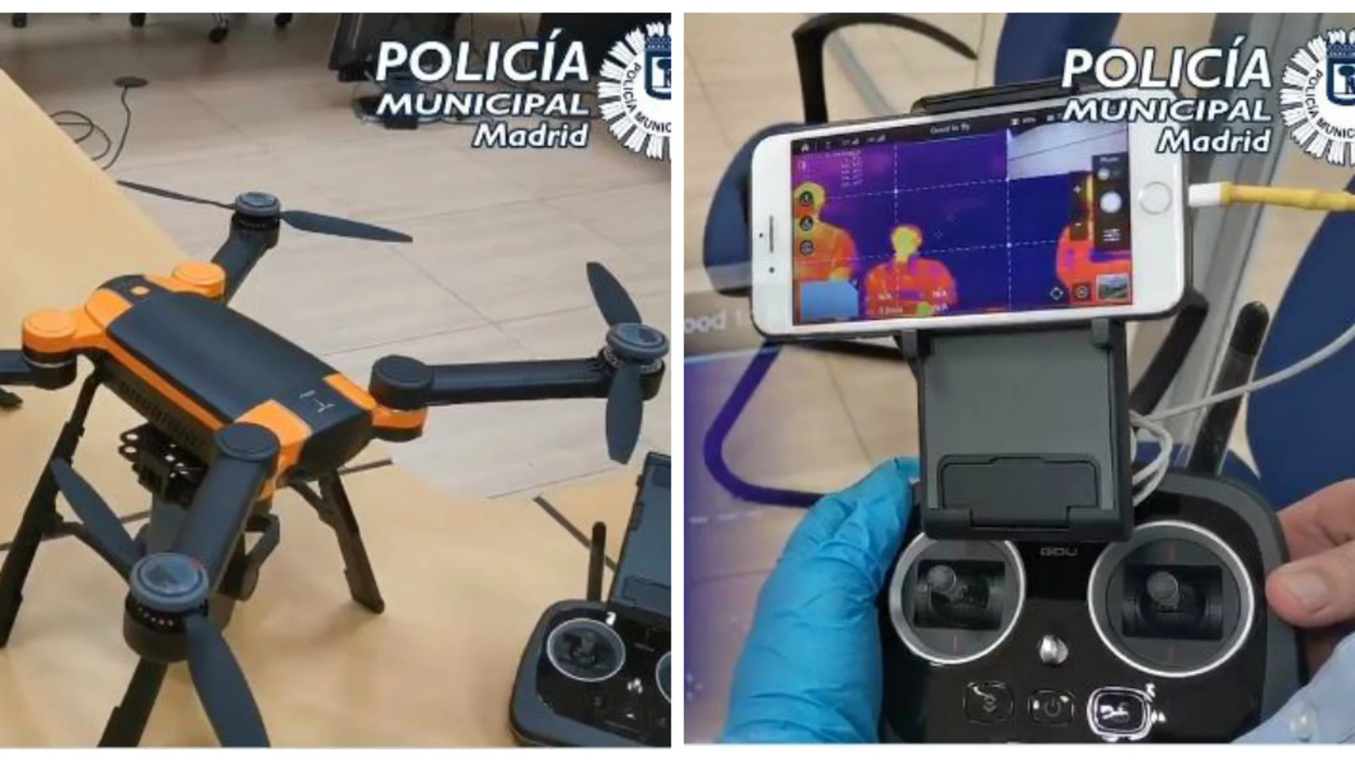 Nuevos drones de la Policía Municipal de Madrid para vigilar el estado de alarma por el coronavirus